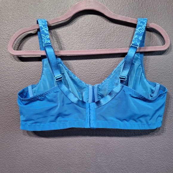 Cacique 44D unlined blue lace bra - Picture 6 of 6